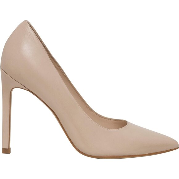 Nine West Women's Ivory Leather Closed Pointed Toe Stiletto High Heel Pump - Picture 5 of 6